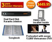 Vietnamese Karaoke Jukebox With  Vietnamese dvd  songs