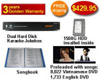 Vietnamese Karaoke Jukebox With Vietnamese dvd and english dvd  songs