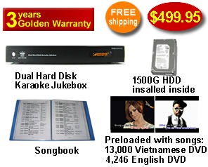 Vietnamese Karaoke Player with English songs & Vietnamese DVD songs 