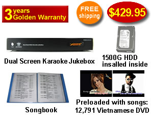 Vietnamese Karaoke Player with English songs & Vietnamese DVD songs 