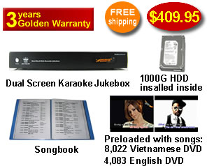 Vietnamese Karaoke Player with English songs & Vietnamese DVD songs 