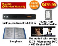 Vietnamese Karaoke Jukebox With Entire English Songs& Vietnamese dvd  songs