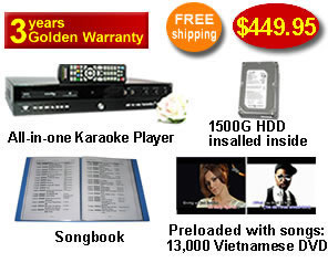 Vietnamese Karaoke Player with 11,303 Vietnamese VCD songs 