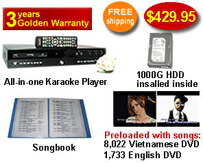 Vietnamese Karaoke Player with English songs & Vietnamese DVD songs 