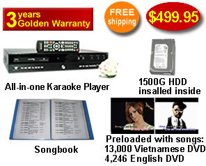 Vietnamese Karaoke Player with English songs & Vietnamese DVD songs 