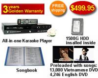 Vietnamese Karaoke Player With Entire English Songs& Vietnamese dvd  songs