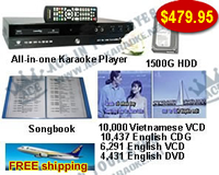 All-in-one Karaoke Player With Entire English Songs& Vietnamese VCD  songs