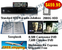 Standard Hard Drive Karaoke Jukebox With Cantonese DVD and chinese dvd  songs