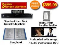 Standard Hard Drive Karaoke Jukebox With Vietnamese DVD  songs