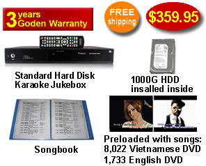 Vietnamese Karaoke Jukebox with English songs & Vietnamese DVD songs 