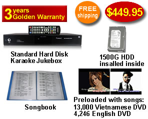 Vietnamese Karaoke Jukebox with English songs & Vietnamese DVD songs 