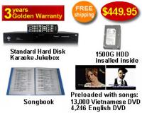 Vietnamese Karaoke Jukebox With Entire English Songs& Vietnamese dvd  songs