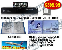 Standard Hard disk Karaoke Jukebox With Entire English Songs& Vietnamese VCD  songs